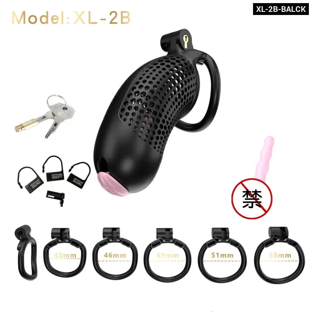 Large Male Chastity Cage Lightweight Plastic Cock Cage